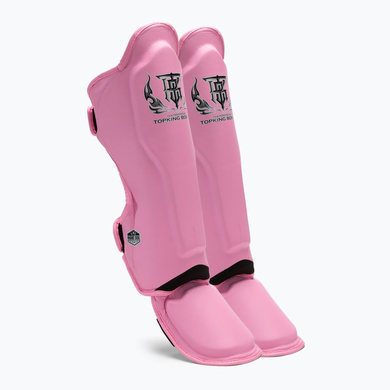 Chrániče holennej kosti a chodidla Top King Pro Semi Leather pink