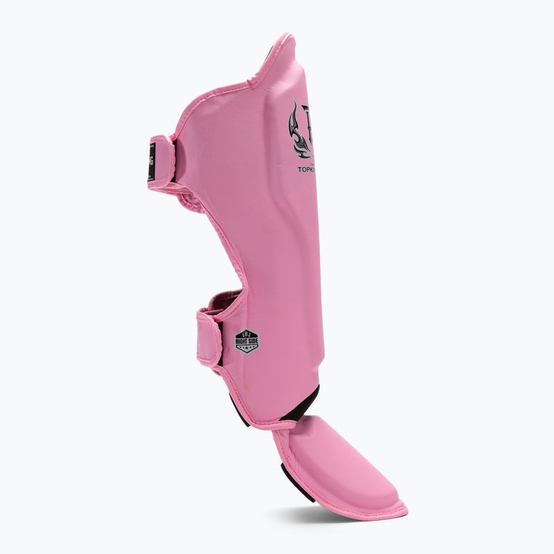 Chrániče holennej kosti a chodidla Top King Pro Semi Leather pink 2