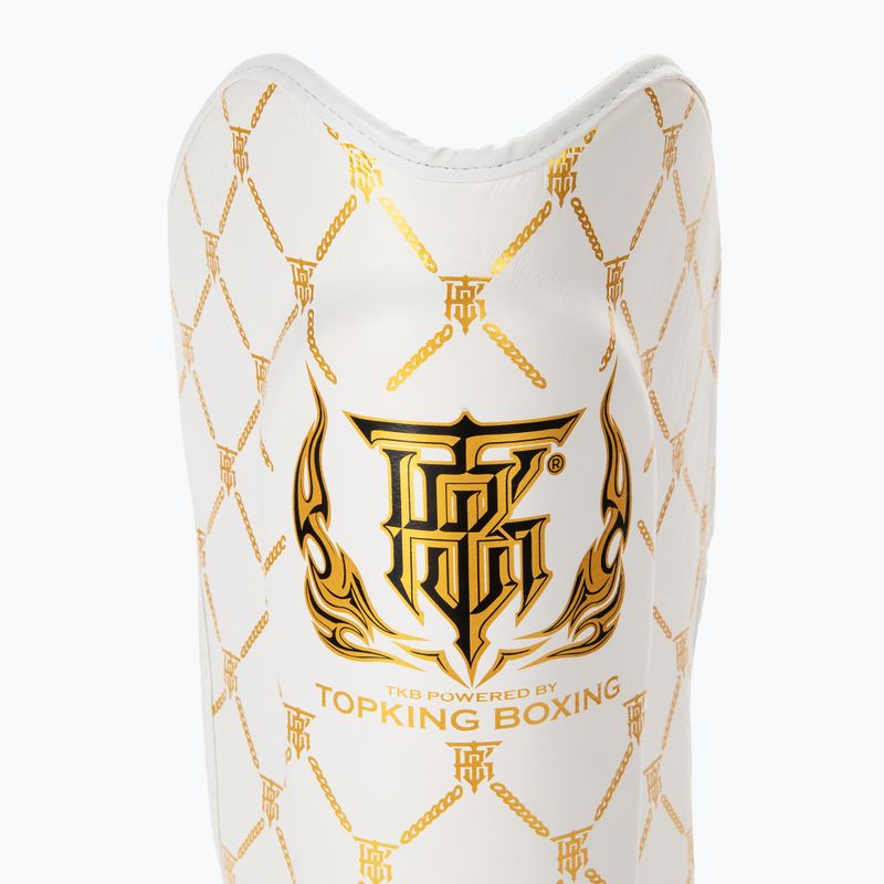 Chrániče holennej kosti a chodidla Top King Chain white/gold 5