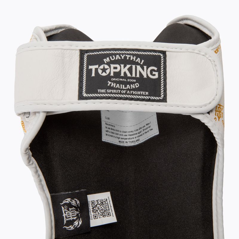 Chrániče holennej kosti a chodidla Top King Chain white/gold 6
