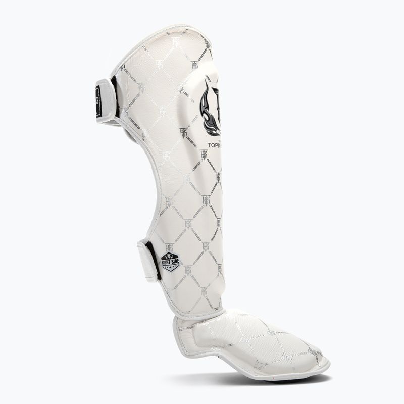 Chrániče holennej kosti a chodidla Top King Chain white/silver 2
