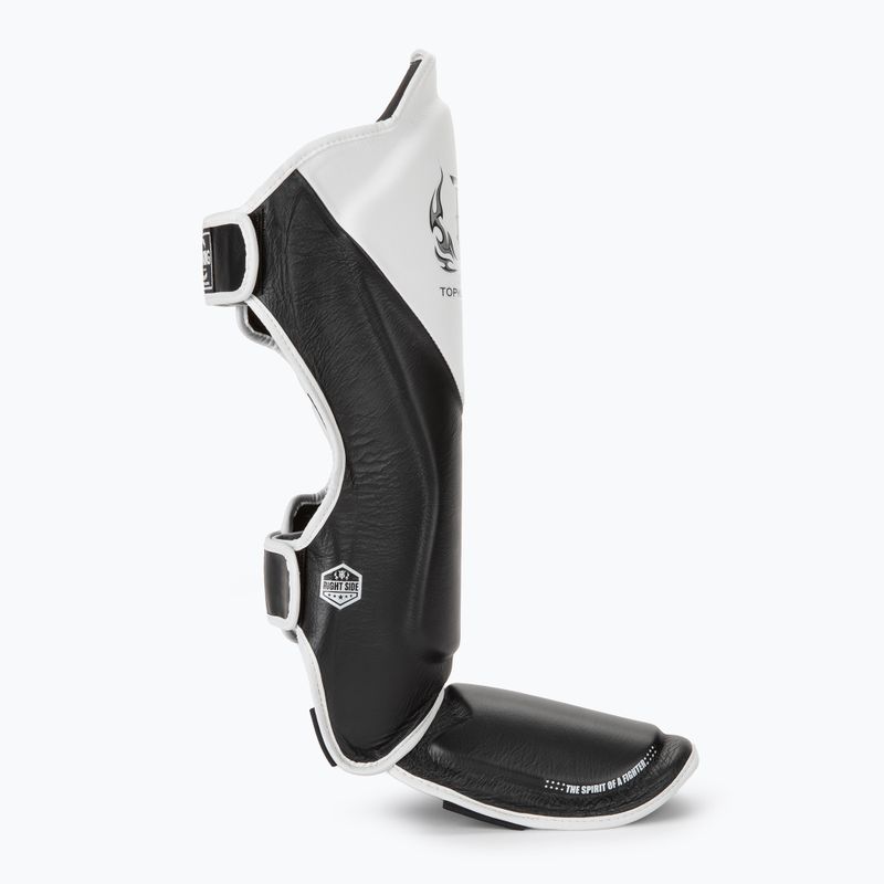 Chrániče holennej kosti a chodidla Top King Shin Guards Blend black/white 2