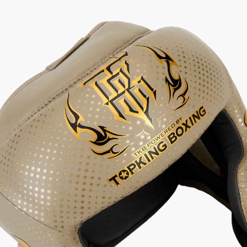 Boxerská prilba Top King Kanok beige 4
