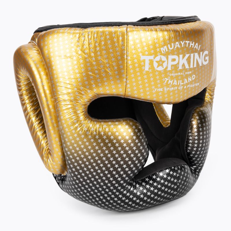 Boxerská prilba Top King Super Star gold