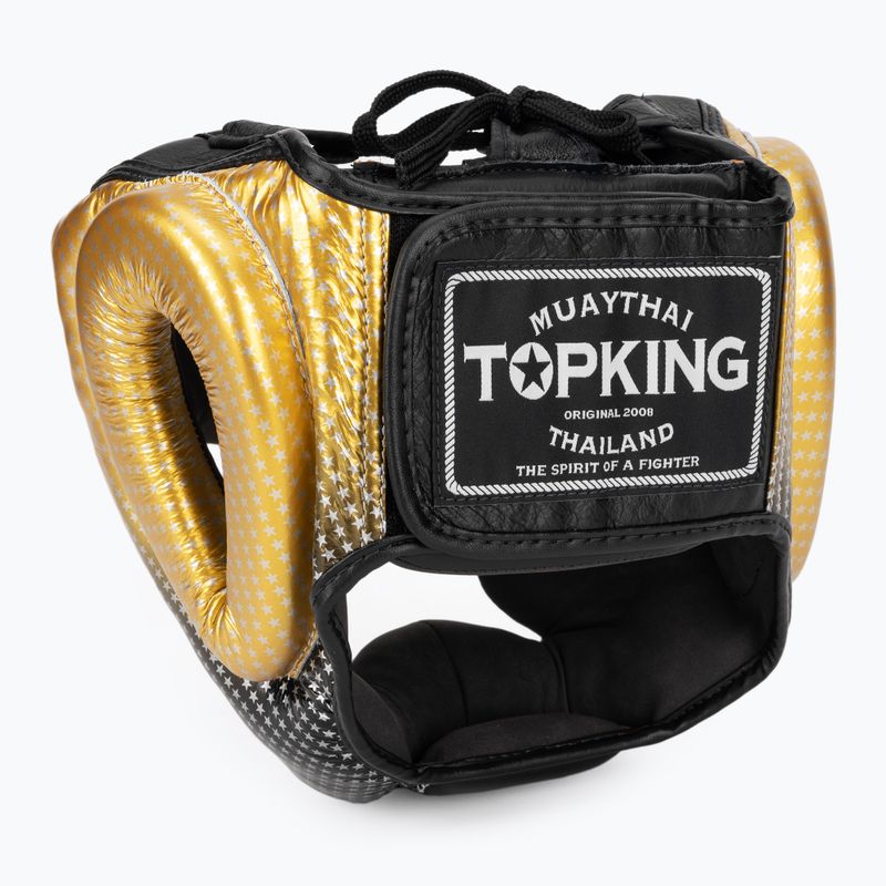 Boxerská prilba Top King Super Star gold 3