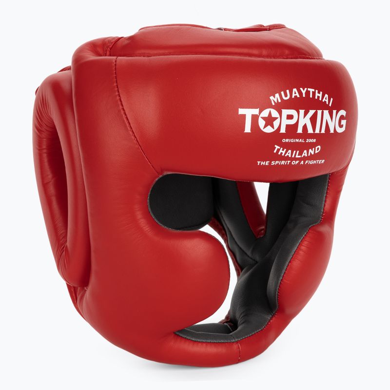 Boxerská prilba Top King Full Coverage červená