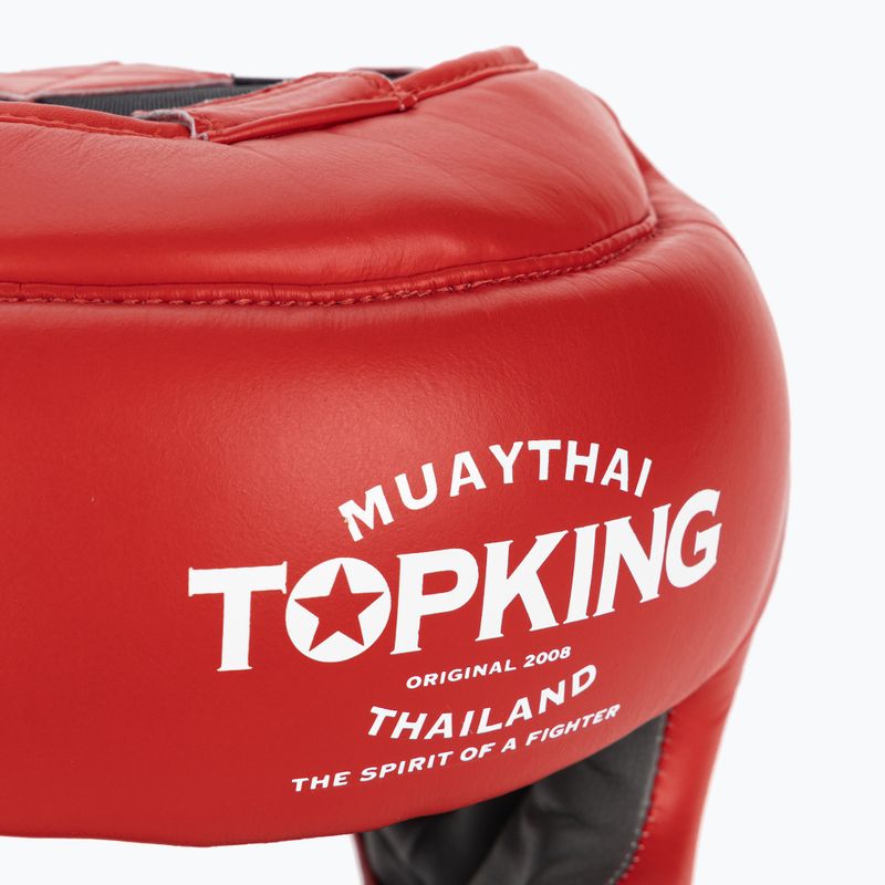 Boxerská prilba Top King Full Coverage červená 5