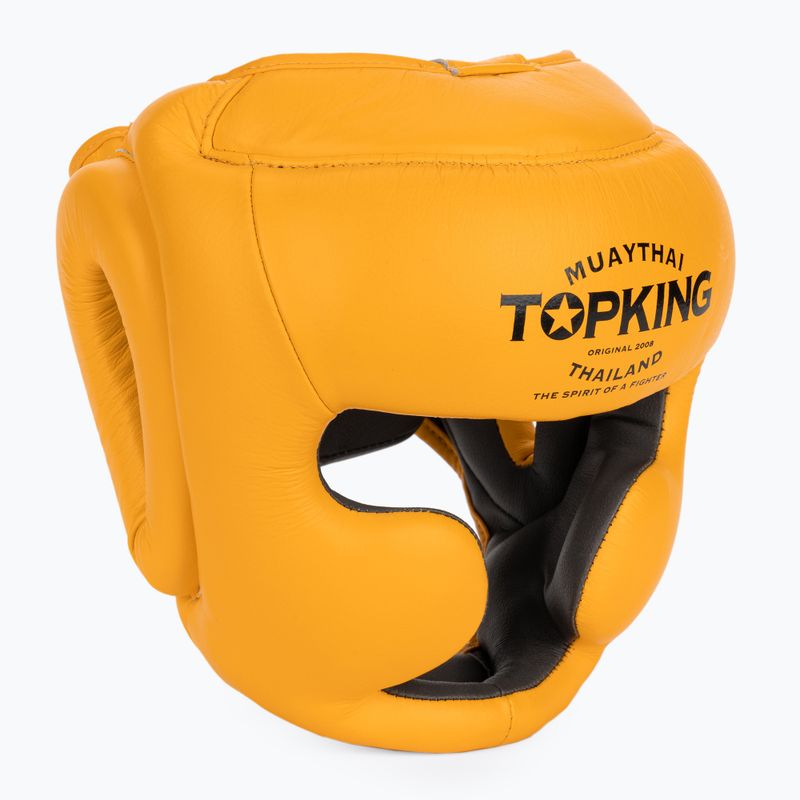 Boxerská prilba Top King Full Coverage žltá
