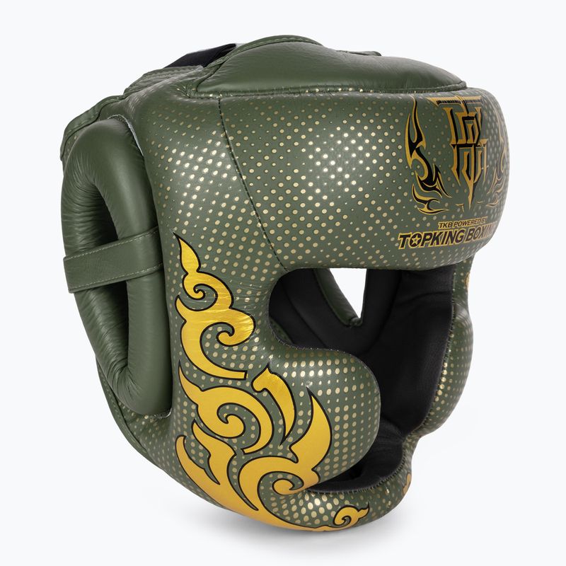Boxerská prilba Top King Kanok khaki