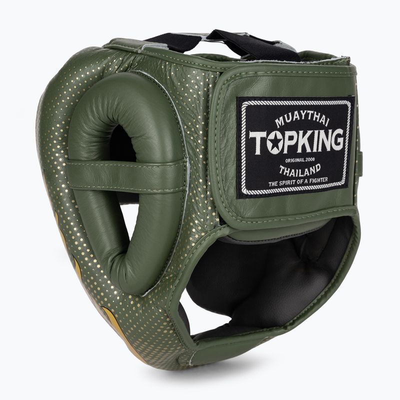 Boxerská prilba Top King Kanok khaki 3