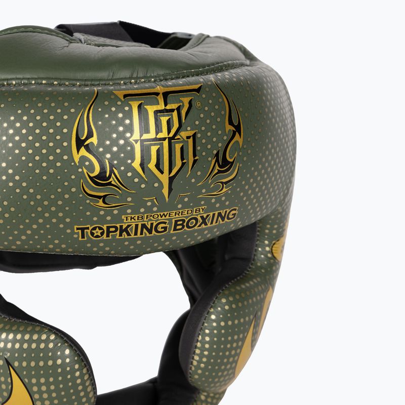 Boxerská prilba Top King Kanok khaki 4