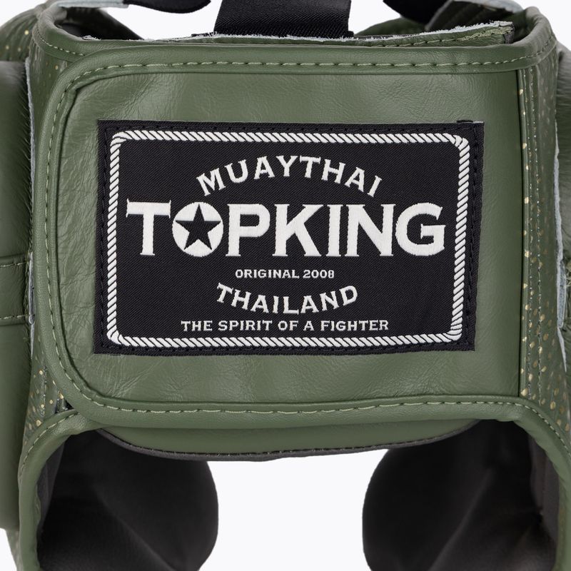 Boxerská prilba Top King Kanok khaki 5