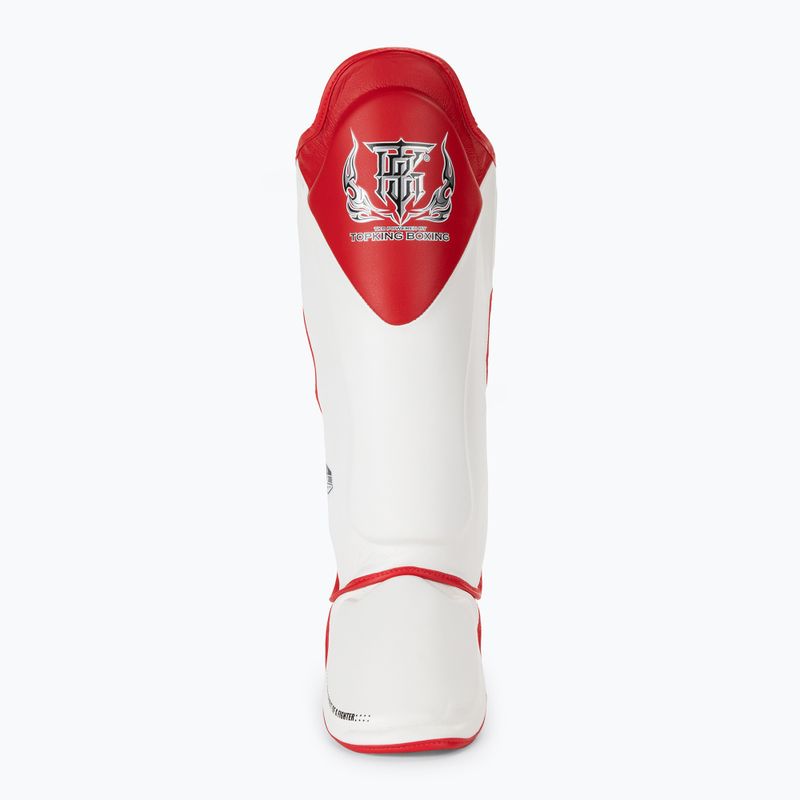 Chrániče holennej kosti a chodidla Top King Shin Guards Blend white/red 3
