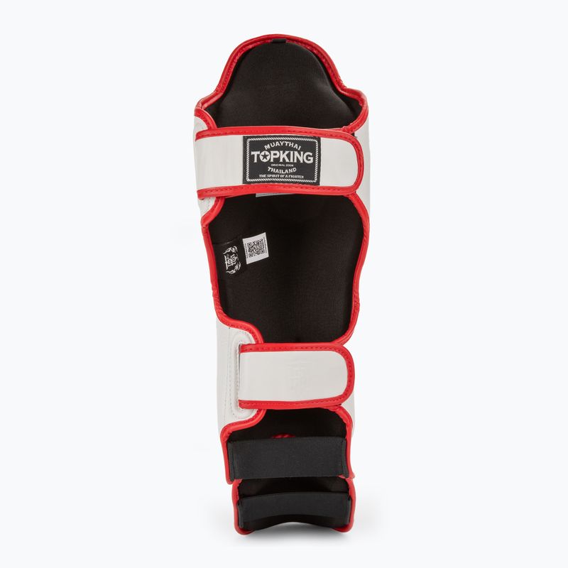 Chrániče holennej kosti a chodidla Top King Shin Guards Blend white/red 4