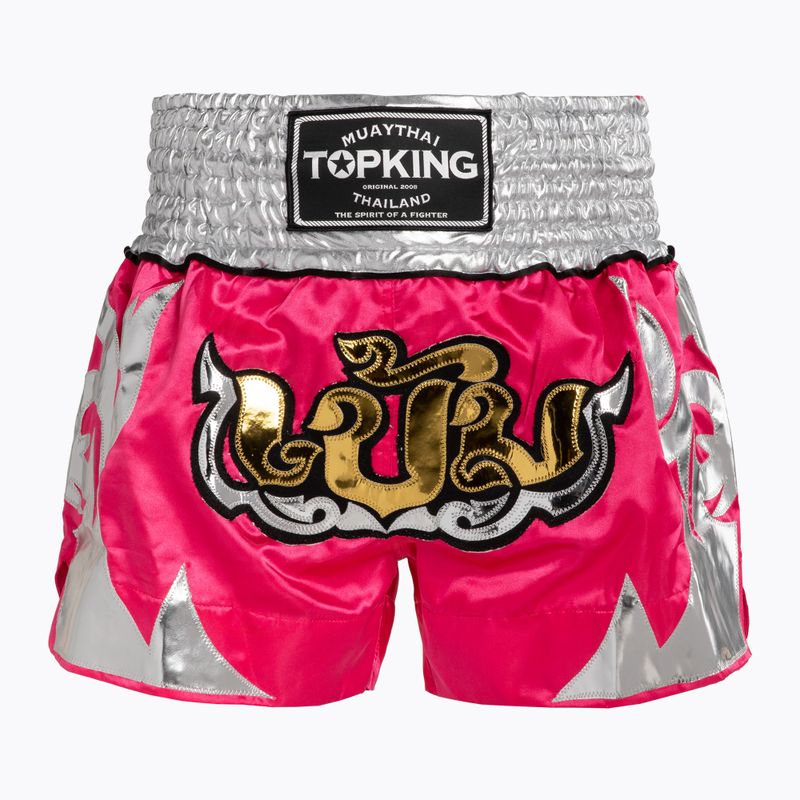 Tréningové šortky Top King Thai Boxing pink/white