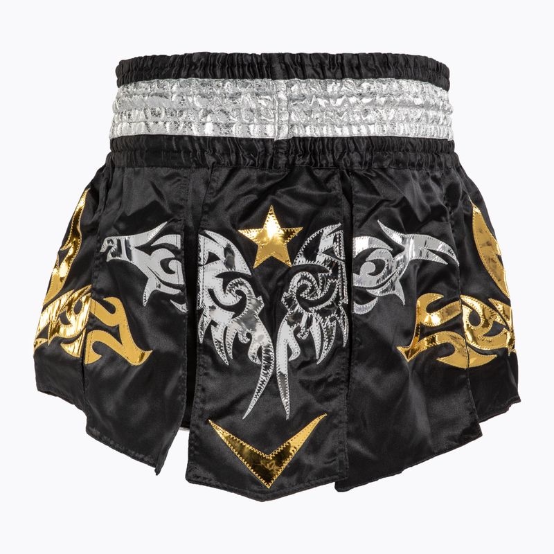 Tréningové šortky Top King Thai Boxing black/white/gold 2