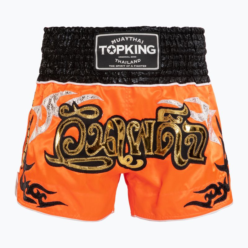 Tréningové šortky Top King Thai Boxing orange/black