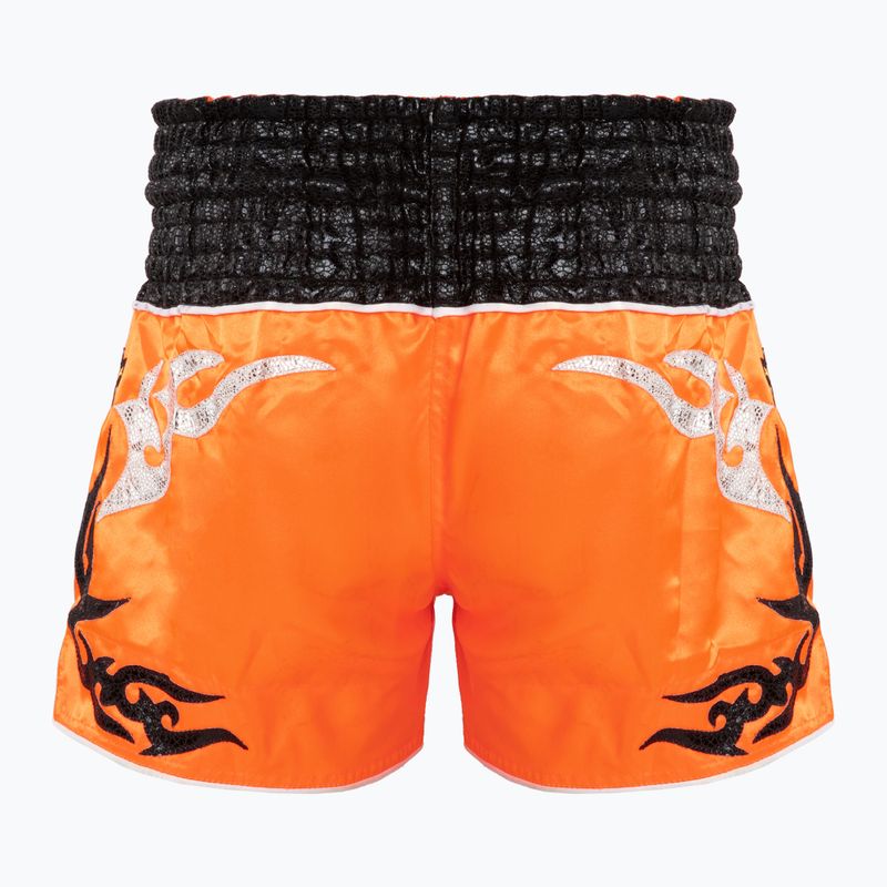 Tréningové šortky Top King Thai Boxing orange/black 2