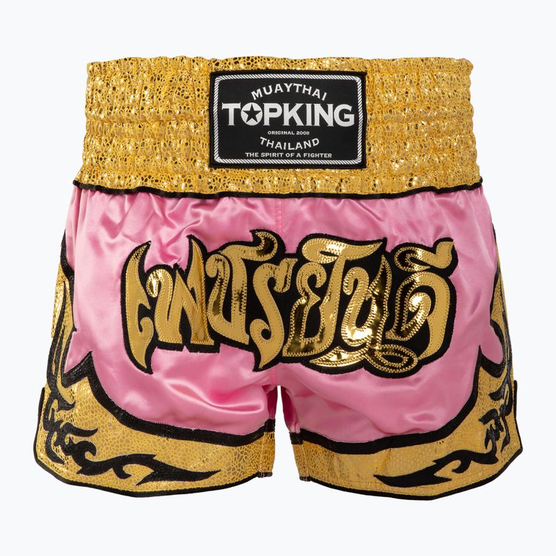 Tréningové šortky Top King Thai Boxing pink/gold