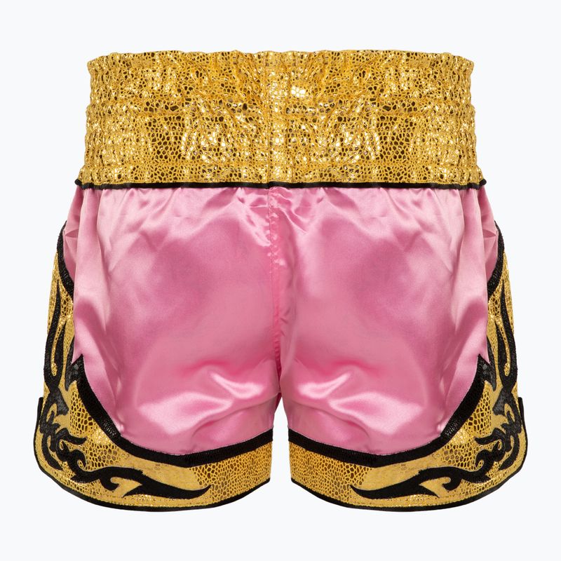 Tréningové šortky Top King Thai Boxing pink/gold 2