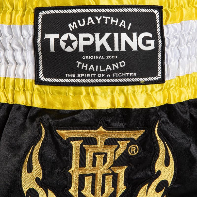 Tréningové šortky Top King Thai Boxing black/gold/white 3