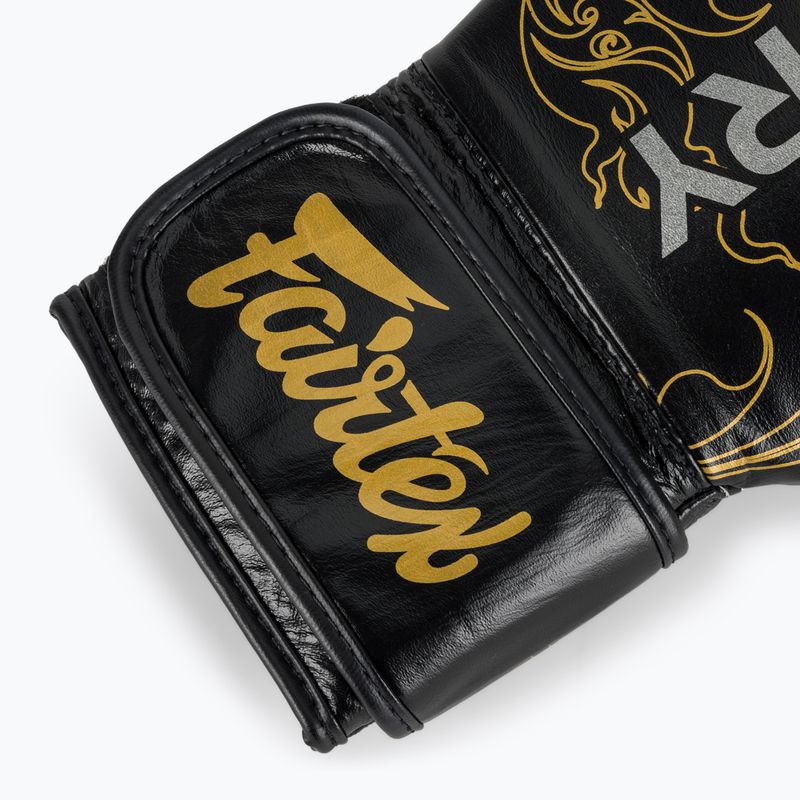 Boxerské rukavice Fairtex Glory Kickboxing Competition Training black/gold 6