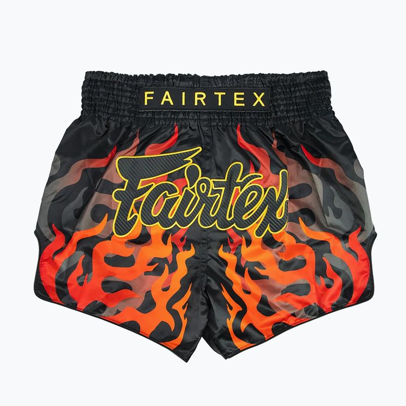 Fairtex Muay Thai tréningové šortky BS1921 'Volcano' čierne 2
