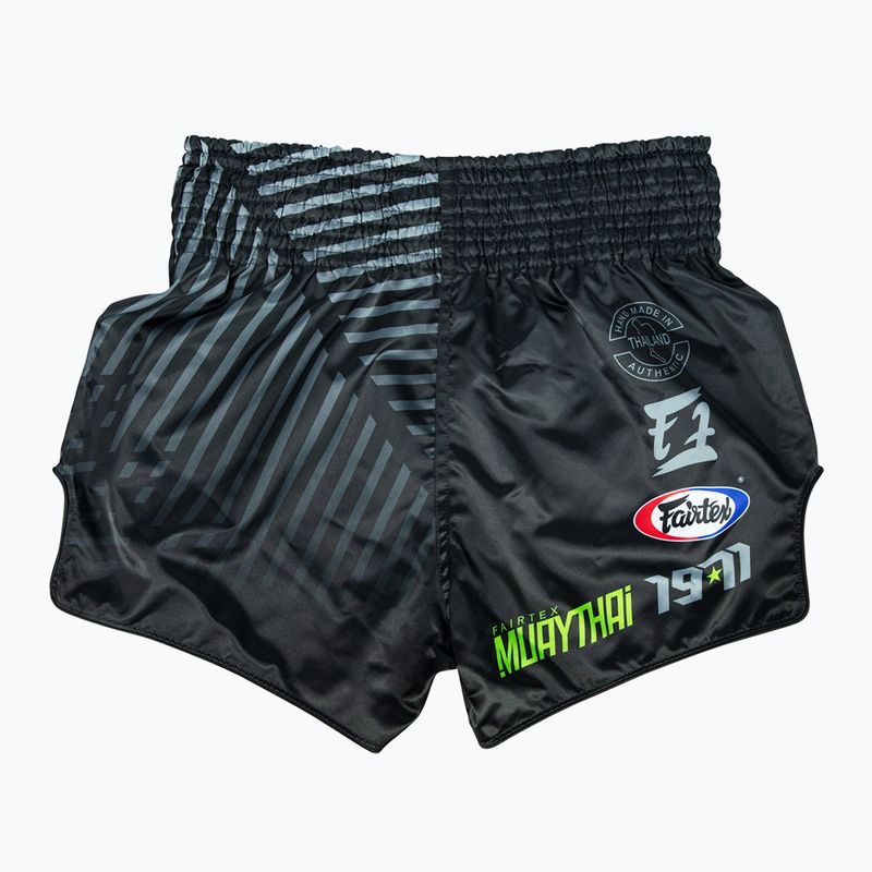 Fairtex Muay Thai tréningové šortky BS1924 'Racer' čierne 2