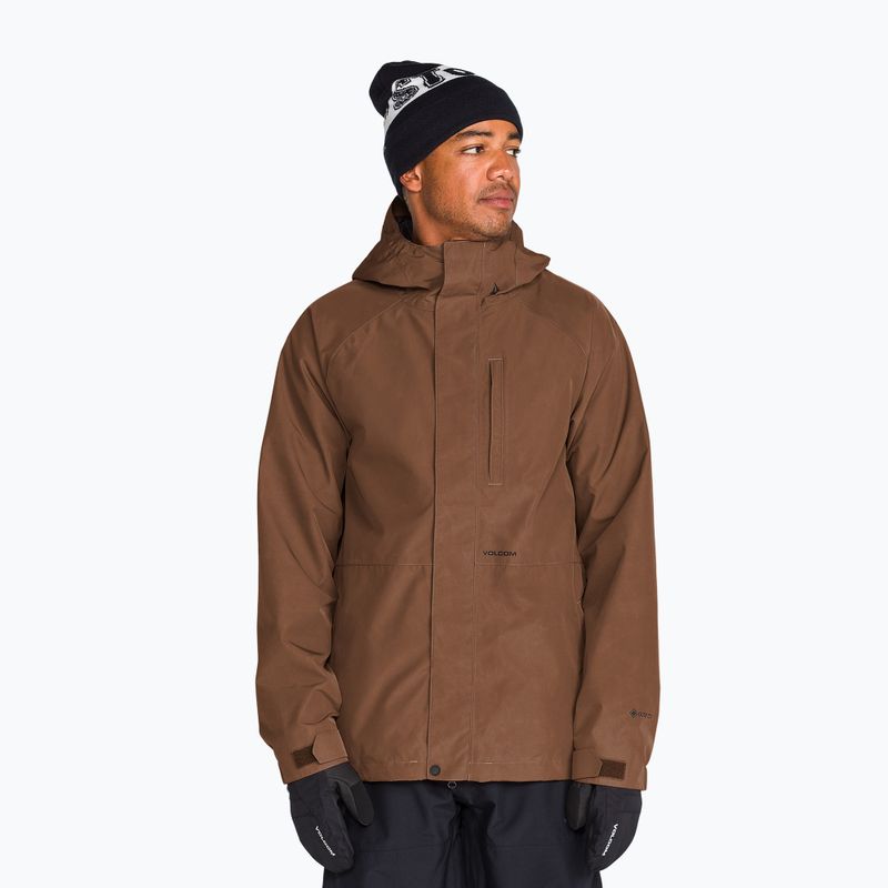Pánska snowboardová bunda Volcom Dua Insulated Gore-Tex Jacket desert taupe