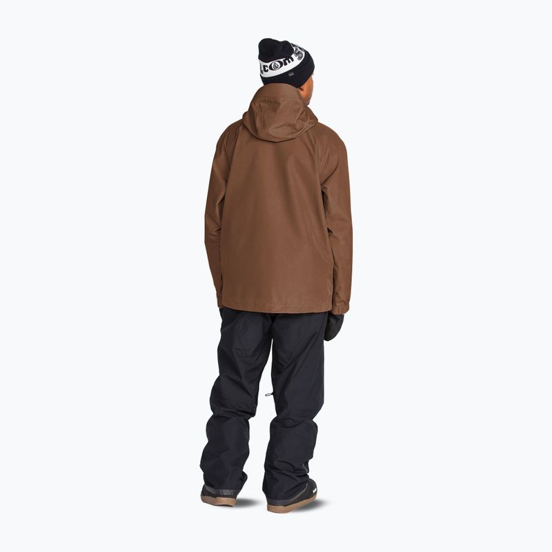 Pánska snowboardová bunda Volcom Dua Insulated Gore-Tex Jacket desert taupe 3