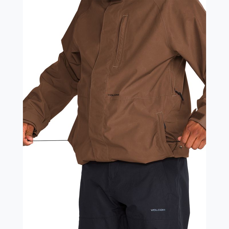 Pánska snowboardová bunda Volcom Dua Insulated Gore-Tex Jacket desert taupe 8