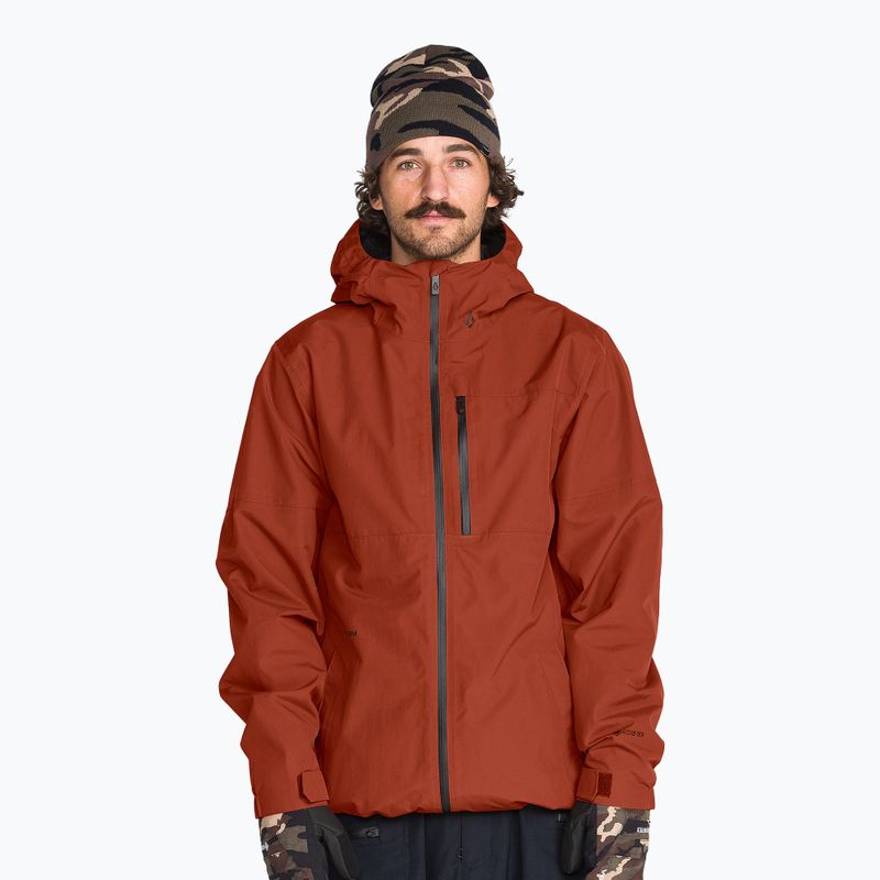 Pánska snowboardová bunda Volcom L Gore-Tex Jacket burnt orange
