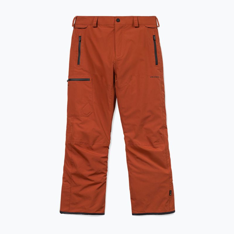 Pánske snowboardové nohavice Volcom L Gore-Tex Pant Burnt Orange 10