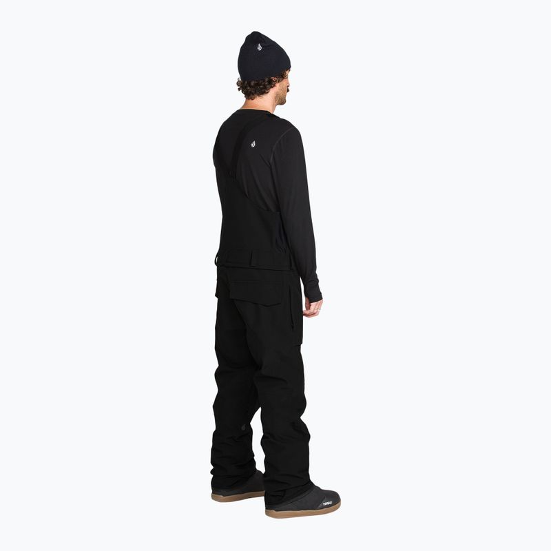 Pánske snowboardové nohavice Volcom Roan Bib Overall 2026 black 3