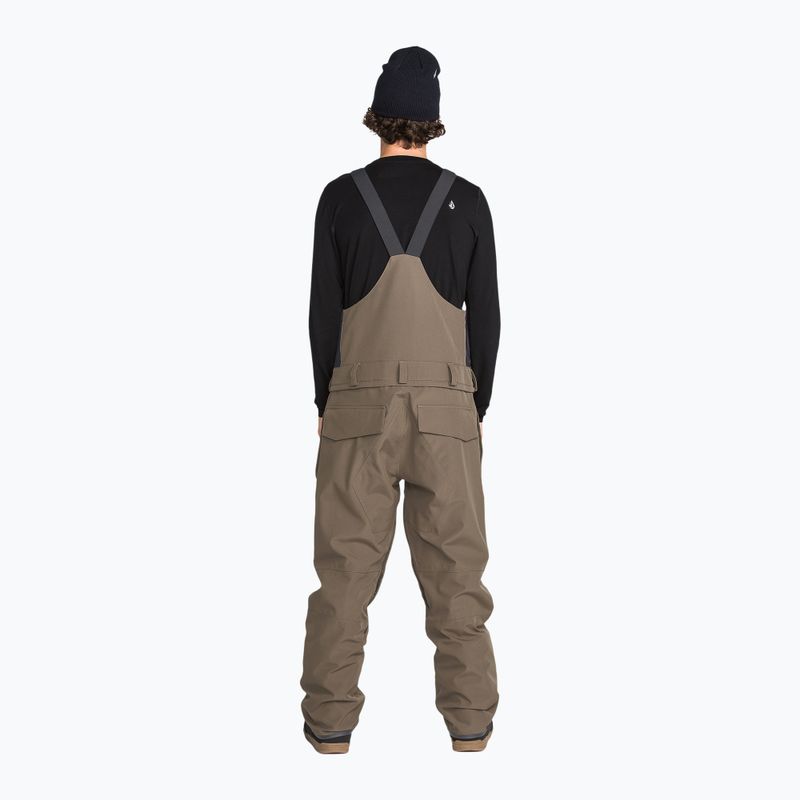 Pánske snowboardové nohavice Volcom Roan Bib Overall teak 2