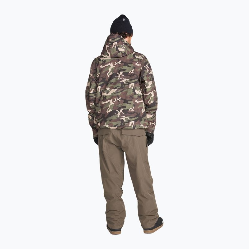 Pánske snowboardové nohavice Volcom Roan Bib Overall teak 5