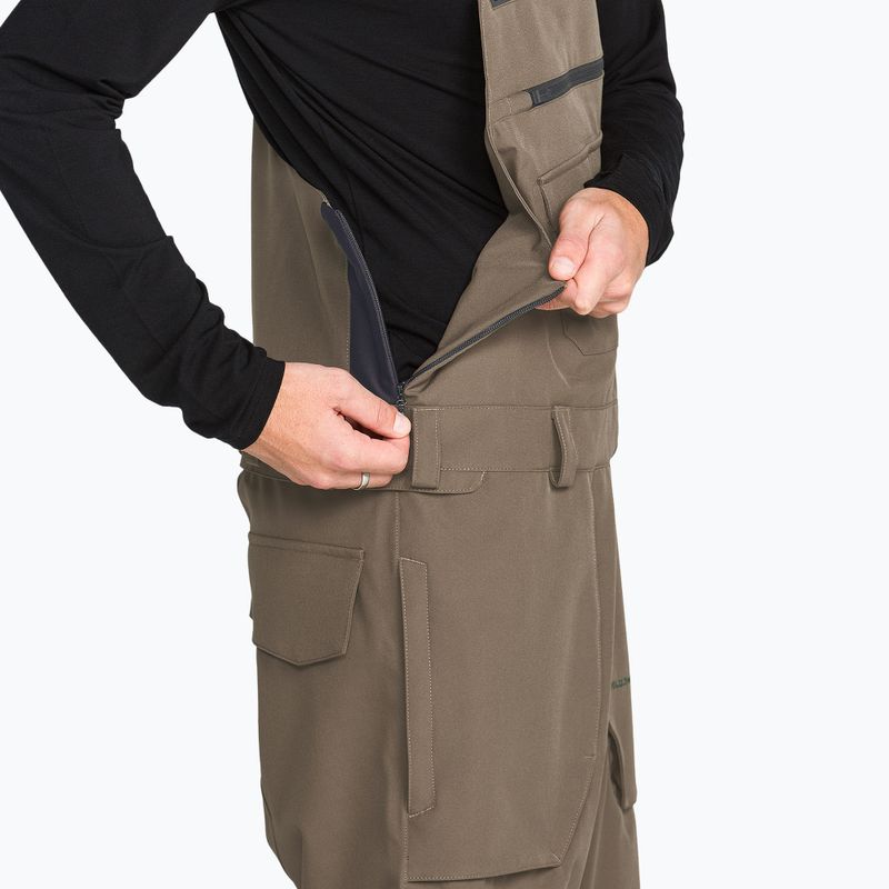 Pánske snowboardové nohavice Volcom Roan Bib Overall teak 6