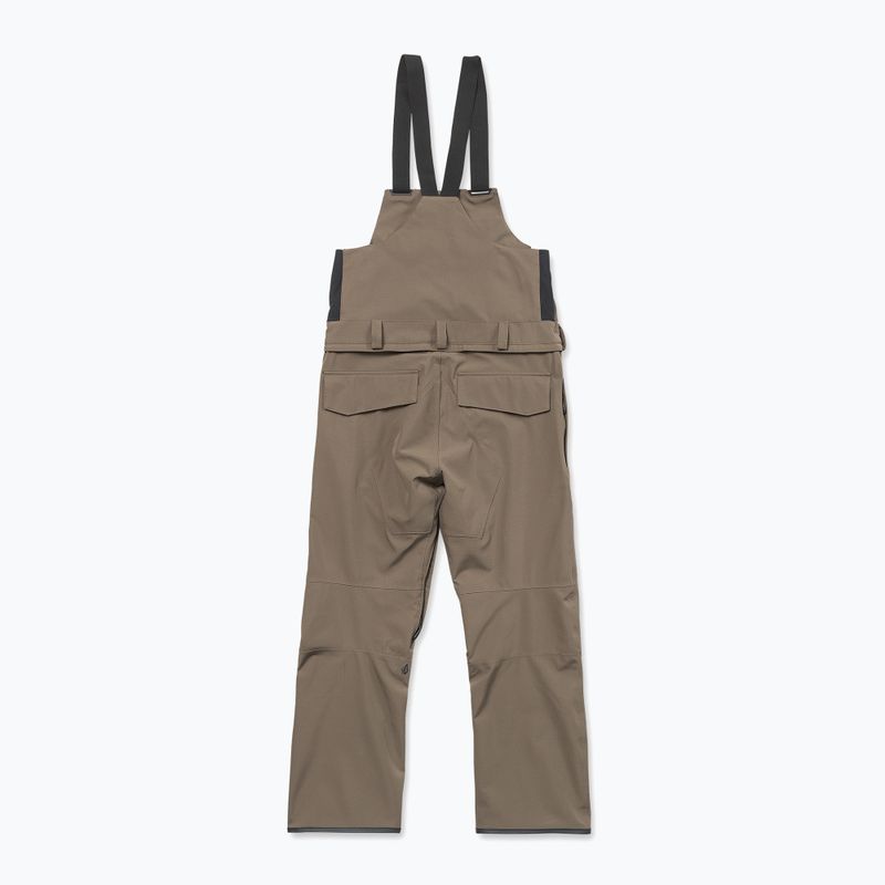 Pánske snowboardové nohavice Volcom Roan Bib Overall teak 10