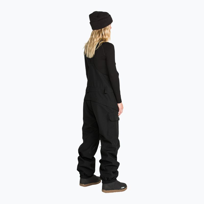 Dámske snowboardové nohavice Volcom Crestron 3D Stretch Bib Overall black 3