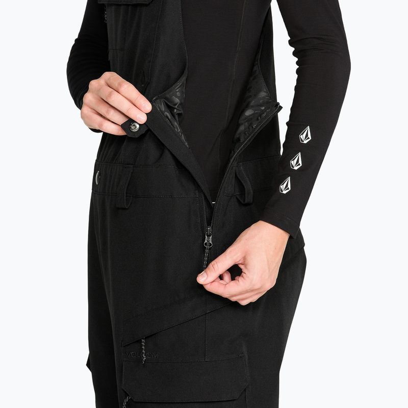 Dámske snowboardové nohavice Volcom Crestron 3D Stretch Bib Overall black 6