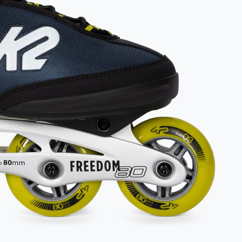 Pánske korčule K2 Freedom Alu 80 navy blue 30E0341 6