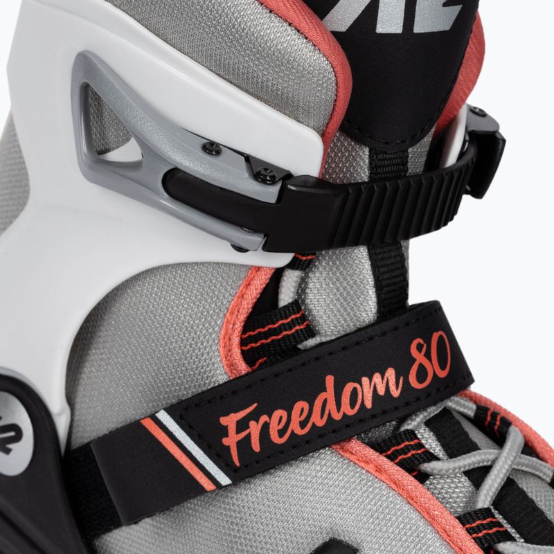 Dámske kolieskové korčule K2 Freedom Alu 80 W silver 30E0342 5