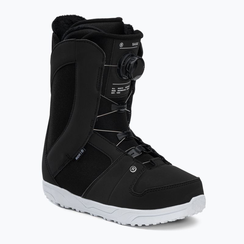 Dámske topánky na snowboard RIDE SAGE black 12E2017.1.1