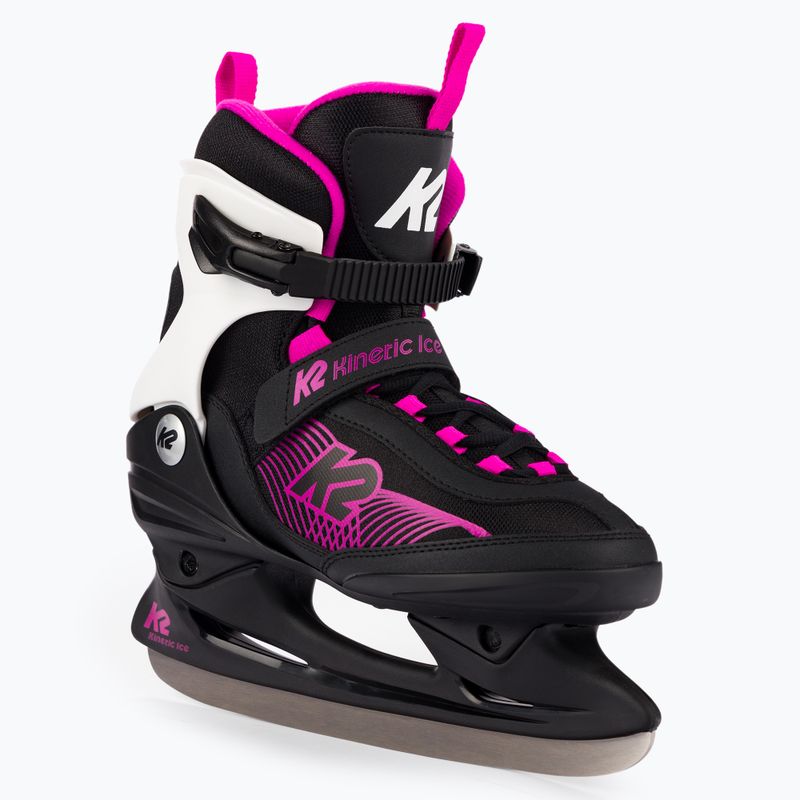 Dámske korčule K2 Kinetic Ice W black/pink 25E0240