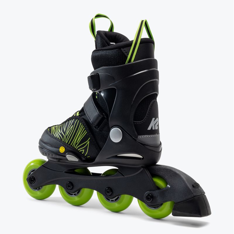 Detské kolieskové korčule K2 Raider black/green 30G0125 3