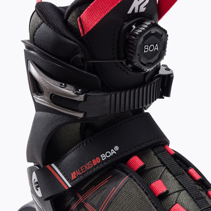 Dámske kolieskové korčule K2 Alexis 80 Boa sivé 30G0317 5