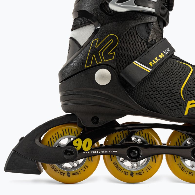 Pánske kolieskové korčule K2 F.I.T. 90 Boa black 30G0815 7