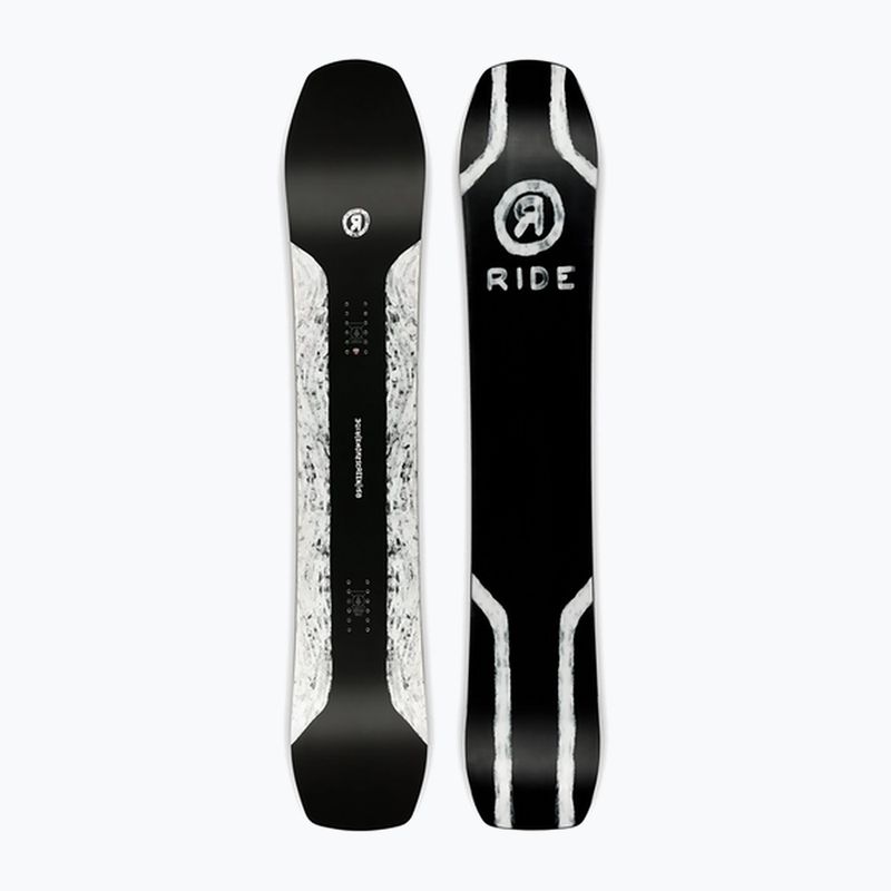 Snowboard RIDE Smokescreen čierno-biely 12G24 7