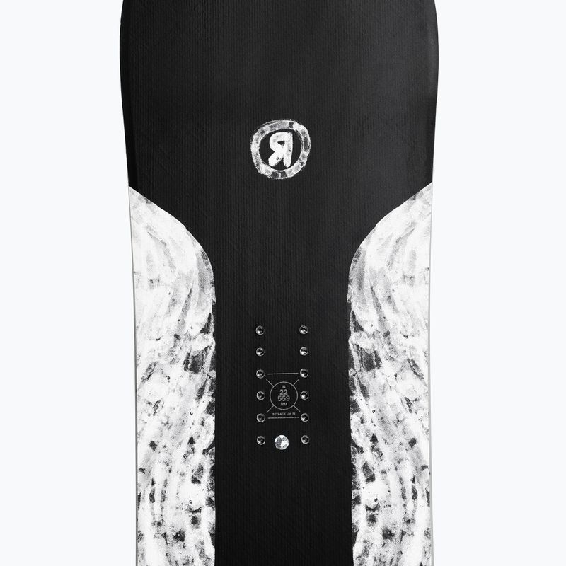 Snowboard RIDE Smokescreen čierno-biely 12G24 5