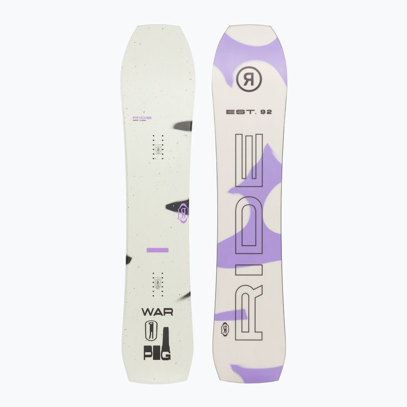 Snowboard RIDE Warpig bielo-fialový 12G14